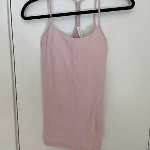 Lululemon Built in bra pink tank top